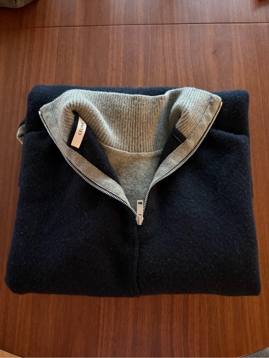 Celine Sweaters - CÉLINE Wool & Cashmere Zip Sweater - Size S